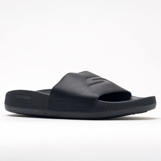 Orthofeet Skechers Hyper Slide Men's Slide Sandals Black | YX8316425