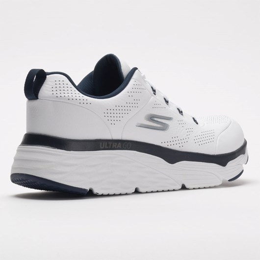 Orthofeet Skechers Max Cushioning Elite Men's Walking Shoes White / Navy | AV4516382