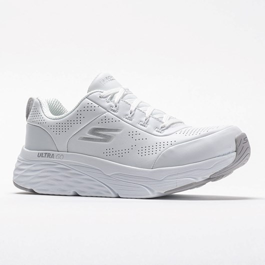 Orthofeet Skechers Max Cushioning Elite Women's Walking Shoes White / Silver | UA3867295