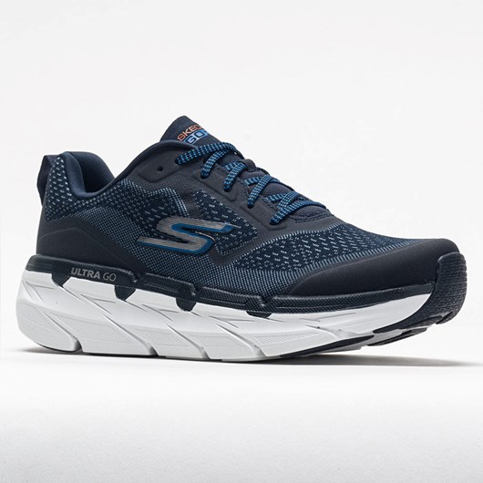 Orthofeet Skechers Max Cushioning Premier Vantage Men's Walking Shoes Navy | EM9157426