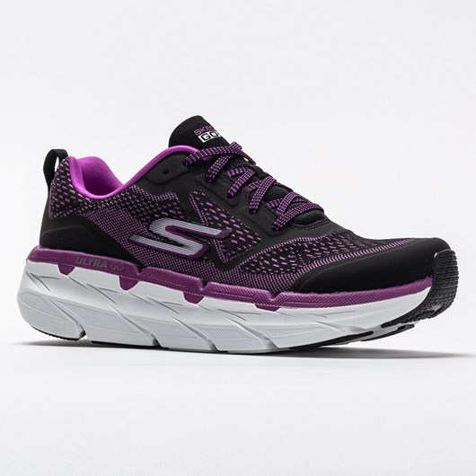 Orthofeet Skechers Max Cushioning Premier Women's Walking Shoes Black / Purple | JK9174803