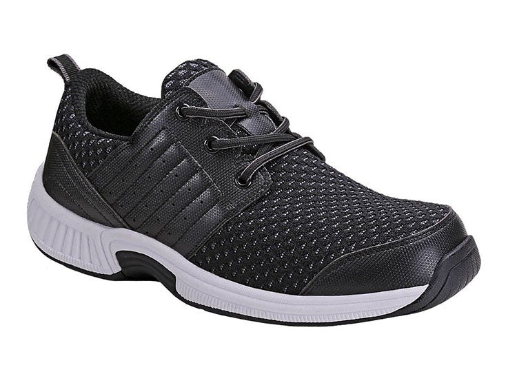 Orthofeet Stretchable - Tacoma Stretch Knit Men\'s Sneakers Black | AR4107853