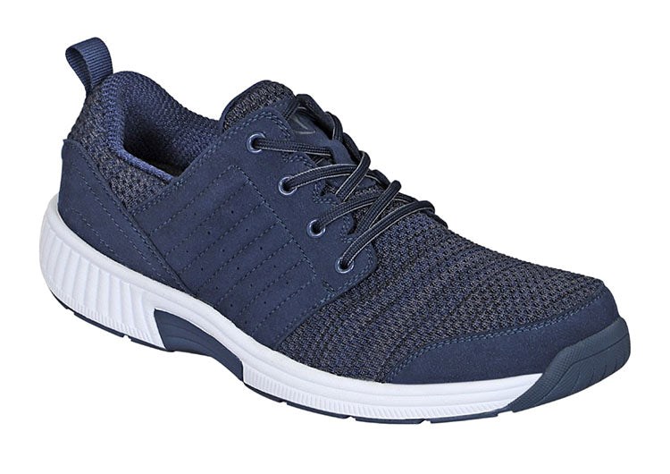 Orthofeet Stretchable - Tacoma Stretch Knit Men\'s Sneakers Blue | BA9182637