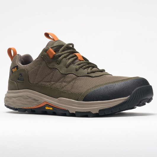 Orthofeet Teva Ridgeview Low Men's Hiking Shoes Dark Olive | CM2946138