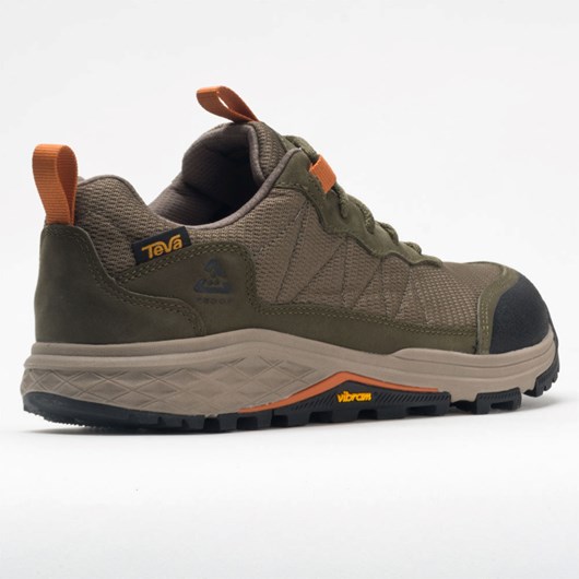 Orthofeet Teva Ridgeview Low Men's Hiking Shoes Dark Olive | CM2946138