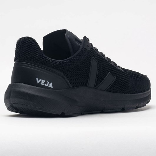 Orthofeet VEJA Marlin V-Knit Men's Running Shoes Full Black | YG6482305