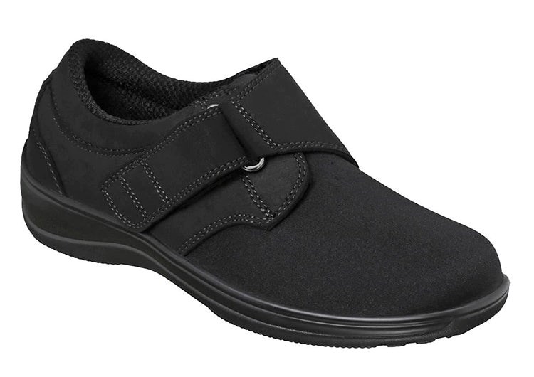 Orthofeet Wichita Stretchable Women\'s Casual Shoes Black | IL3759021