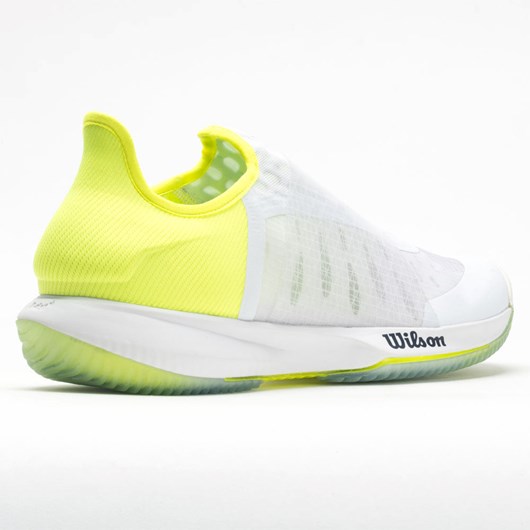 Orthofeet Wilson Kaos Mirage Men's Tennis Shoes White / Safety Yellow / Soothing Sea | JA0527916