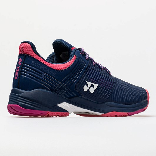 Orthofeet Yonex Power Cushion Sonicage 2 Women's Tennis Shoes Navy Pink | YG8153046