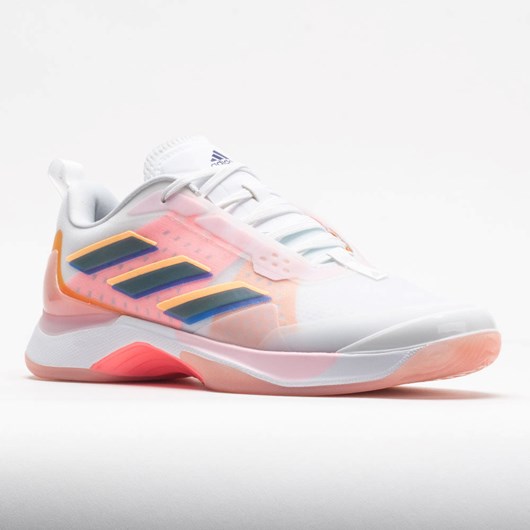 Orthofeet adidas AvaCourt Women's Tennis Shoes White / Legacy Indigo / Flash Orange | PC8964502