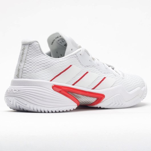 Orthofeet adidas Barricade Women's Tennis Shoes White / Silver Metallic / Grey | LC0187325