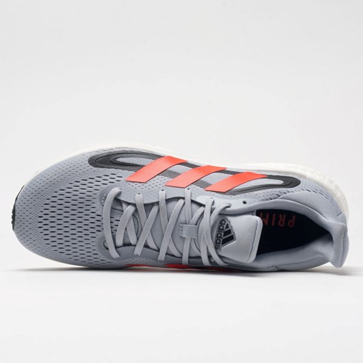 Orthofeet adidas Solar Glide 4 Men's Running Shoes Halo Silver / Solar Red / Core Black | RX9173465