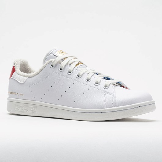 Orthofeet adidas Stan Smith Men's Lifestyle Sneakers Cloud White / Blue / Scarlet | PD5728043