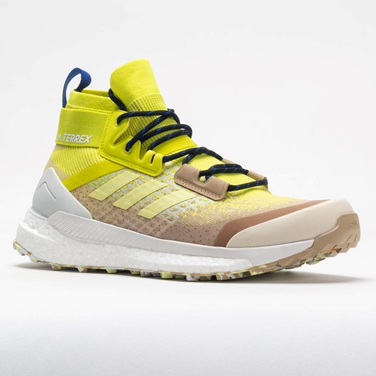 Orthofeet adidas Terrex Free Hiker Primeblue Men's Hiking Shoes Beige Tone / Pulse Yellow | DG3829601