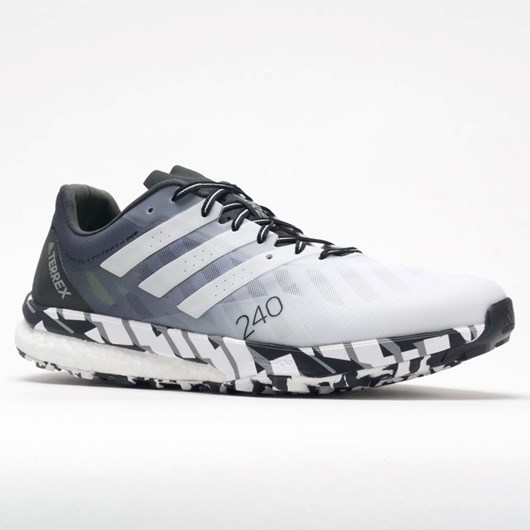 Orthofeet adidas Terrex Speed Ultra Men's Trail Running Shoes White / Core Black | VC9756830