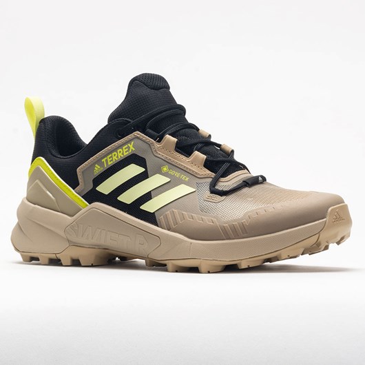 Orthofeet adidas Terrex Swift R3 GTX Men's Hiking Shoes Beige Tone / Pulse Yellow | LN0318425