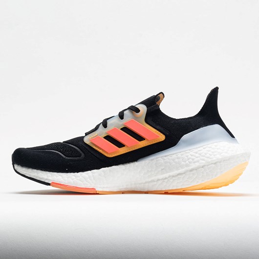 Orthofeet adidas Ultraboost 22 Men's Running Shoes Black / Turbo / Flash Orange | MJ2079148