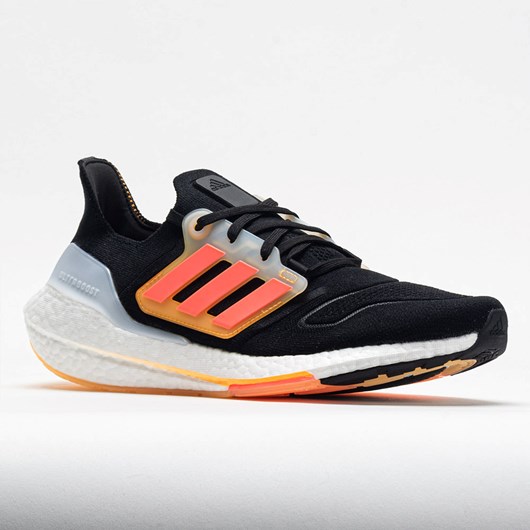 Orthofeet adidas Ultraboost 22 Men's Running Shoes Black / Turbo / Flash Orange | MJ2079148