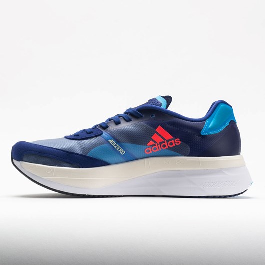 Orthofeet adidas adizero Boston 10 Men's Running Shoes Legacy Indigo / Turbo / Sky Rush | WV0731698