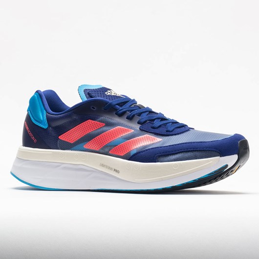 Orthofeet adidas adizero Boston 10 Men's Running Shoes Legacy Indigo / Turbo / Sky Rush | WV0731698