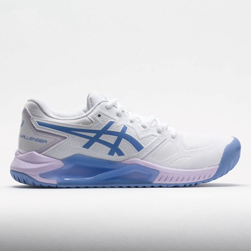 Orthofeet ASICS GEL-Challenger 13 Women's Tennis Shoes White / Periwinkle Blue | ZA2874156