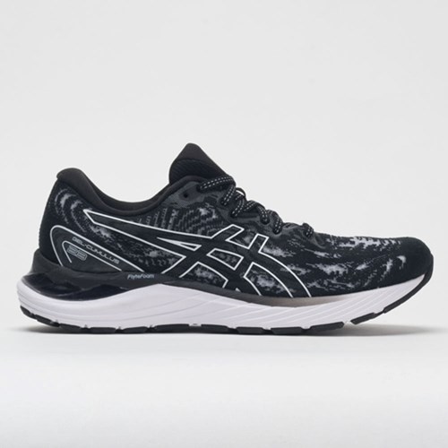 Orthofeet ASICS GEL-Cumulus 23 Women's Running Shoes Black / White | XZ9046815