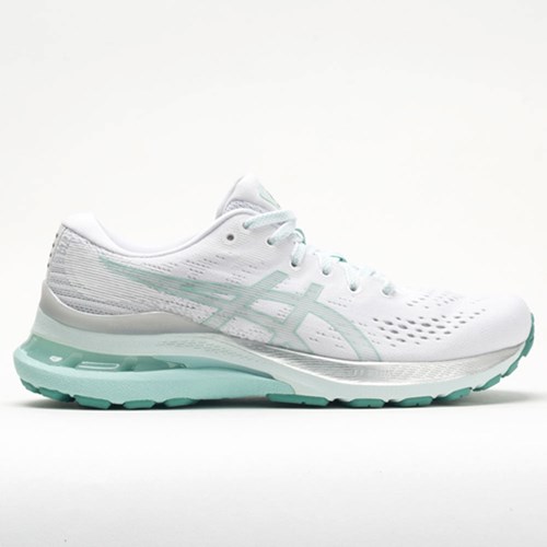 Orthofeet ASICS GEL-Kayano 28 Women's Running Shoes White / Oasis Green | GX8147253