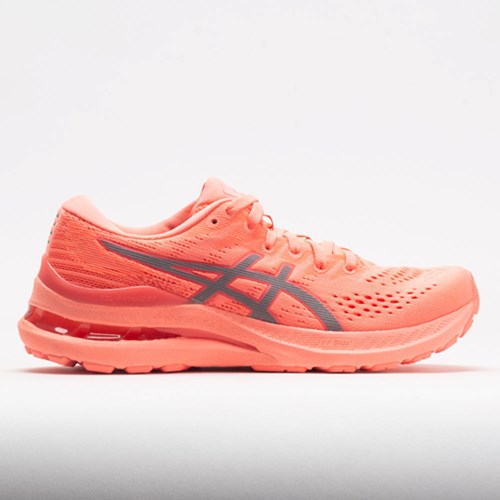 Orthofeet ASICS GEL-Kayano 28 Women's Running Shoes Lite-Show / Sun Coral | IL6401279