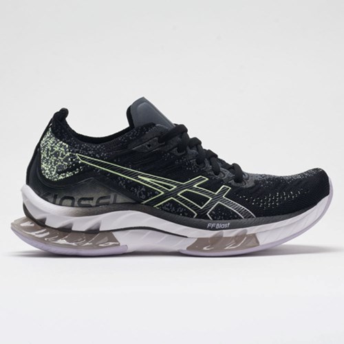 Orthofeet ASICS GEL-Kinsei Blast Women's Running Shoes Black / Illuminate Yellow | MR4917568