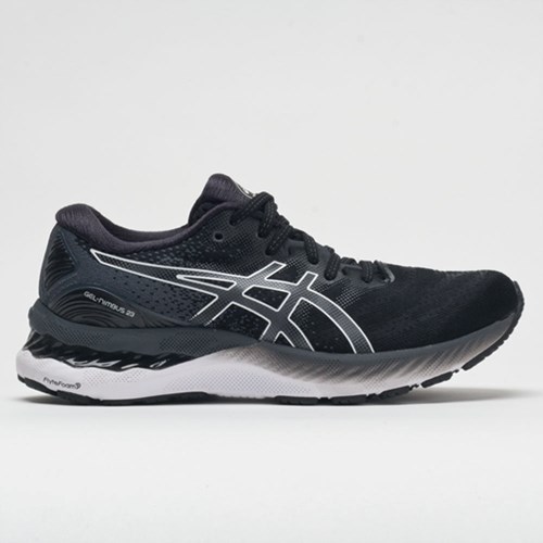 Orthofeet ASICS GEL-Nimbus 23 Women's Running Shoes Black / White | RW4350128