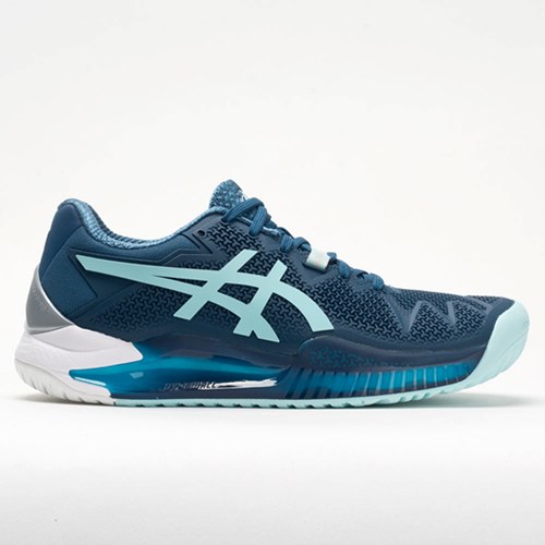 Orthofeet ASICS GEL-Resolution 8 Women's Tennis Shoes Light Indigo / Clear Blue | WN1347609