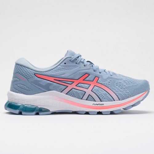 Orthofeet ASICS GT-1000 10 Women's Running Shoes Soft Sky / Blazing Coral | FY7382601