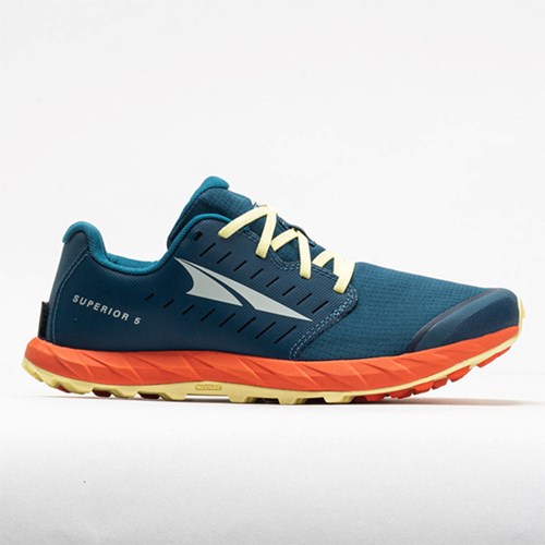 Orthofeet Altra Superior 5 Men's Trail Running Shoes Blue / Orange | LK7013698