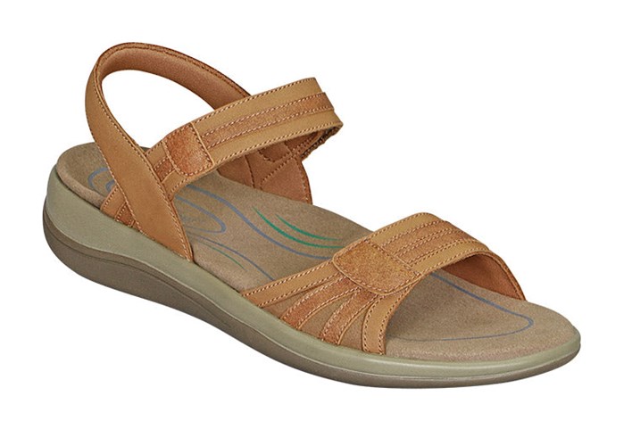 Orthofeet Arch Support Orthotic Women's Sandals Camel | EL9754106