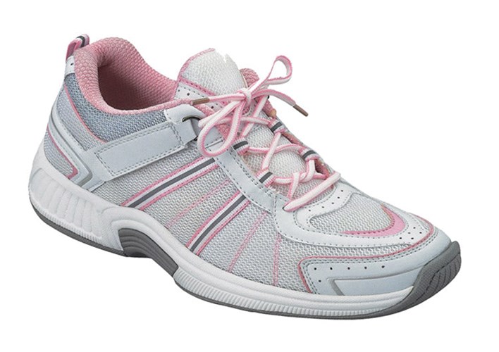 Orthofeet Athletic Orthotic Tie Lace Women's Sneakers Pink | IX3548620