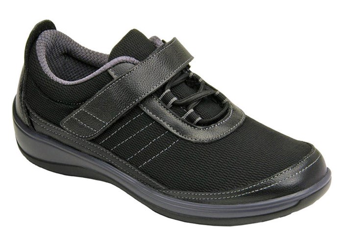 Orthofeet Breeze Stretchable Women's Casual Shoes Black | YB3401785