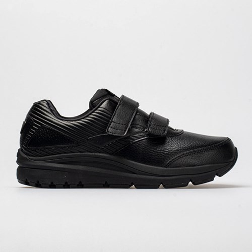 Orthofeet Brooks Addiction Walker 2 V-Strap Women's Walking Shoes Black / Black | RL5268709