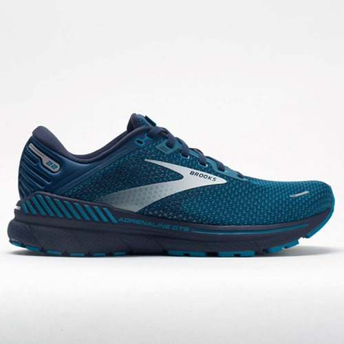 Orthofeet Brooks Adrenaline GTS 22 Men's Running Shoes Titan / Teal / Grey | QC3680794