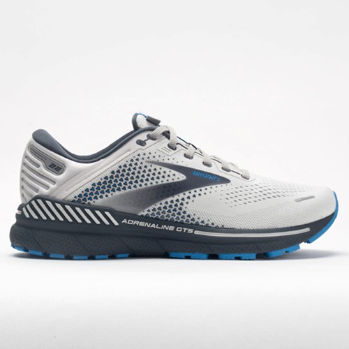 Orthofeet Brooks Adrenaline GTS 22 Men's Running Shoes Oyster / India Ink / Blue | RF5109683