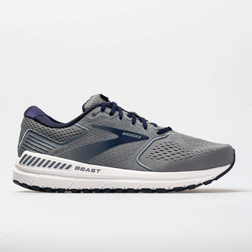 Orthofeet Brooks Beast 2020 Men's Running Shoes Blue / Gray / Peacoat | AO0592318