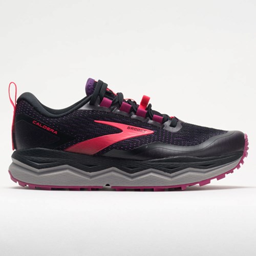 Orthofeet Brooks Caldera 5 Women's Trail Running Shoes Black / Fuschia / Purple | ZJ4093872