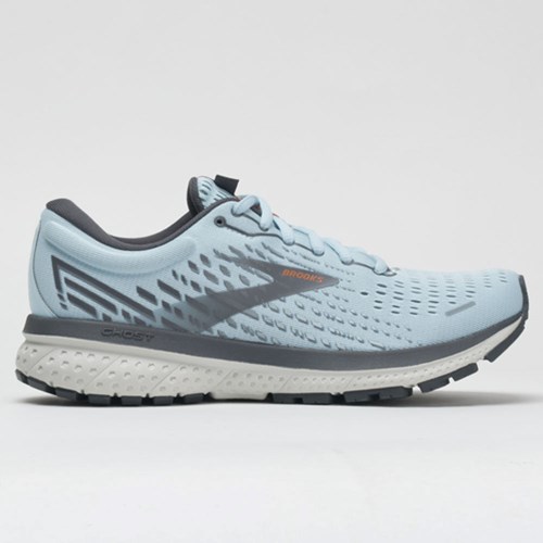 Orthofeet Brooks Ghost 13 Women's Running Shoes Light Blue / Blackened Pearl / White | KN9235617