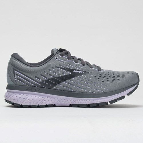 Orthofeet Brooks Ghost 13 Women's Running Shoes Gray / Blackened Pearl / Purple | LT7254398