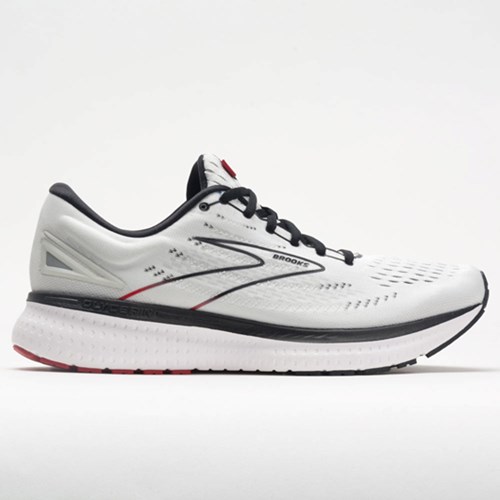 Orthofeet Brooks Glycerin 19 Men's Running Shoes White / Black / Red | AB7592146