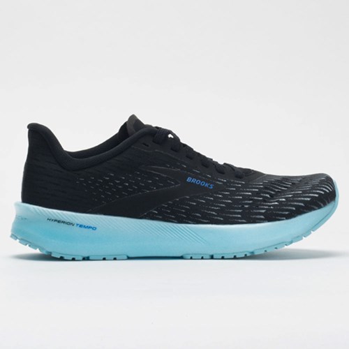 Orthofeet Brooks Hyperion Tempo Men's Running Shoes Black / Iced Aqua / Blue | IK3574869