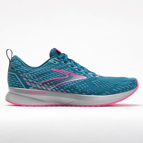 Orthofeet Brooks Levitate 5 Women's Running Shoes Blue / Porcelain / Pink | DQ1476085
