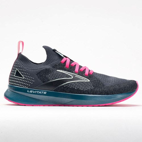 Orthofeet Brooks Levitate Stealthfit 5 Women's Running Shoes Black / Blue / Pink | OI8590724