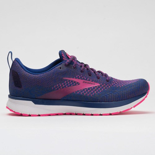 Orthofeet Brooks Revel 4 Pixel Pack Women's Running Shoes Blue / Ebony / Pink | GM8657190