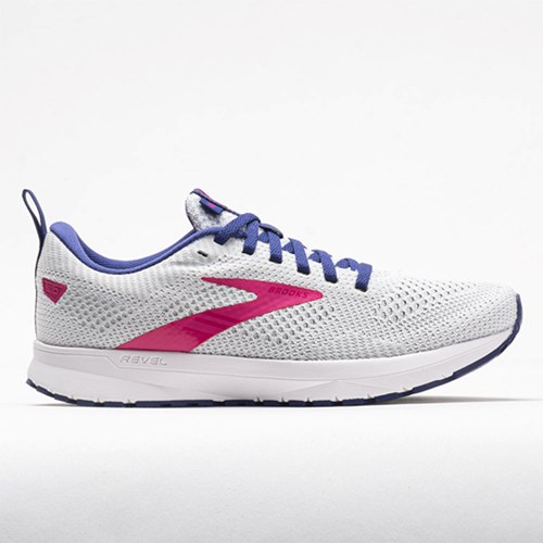 Orthofeet Brooks Revel 5 Women's Running Shoes White / Navy / Pink | GS5108762