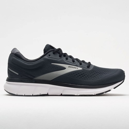 Orthofeet Brooks Trace Men's Running Shoes Black / Blackened Pearl / Gray | YB7243015